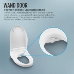 TOTO SW3036R#01 WASHLET K300 Electronic Bidet Toilet Seat, Cotton White