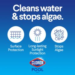 Clorox Pool&Spa XtraBlue 3” Swimming Pool Chlorinating Tablets, Kills Bacteria & Stops Algae (25 LB)