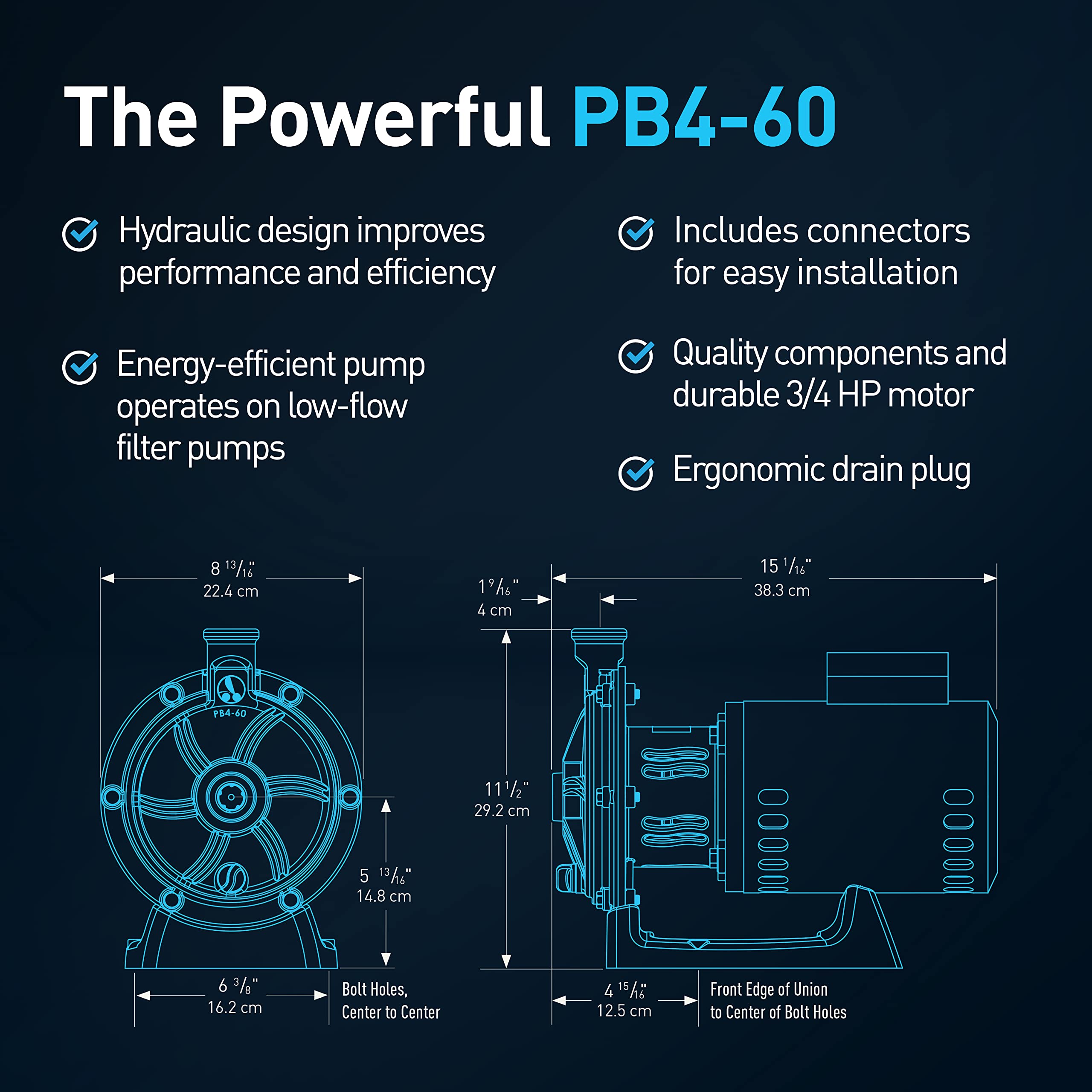 Zodiac Polaris PB4-60 Booster Pump with 60-Hertz Motor