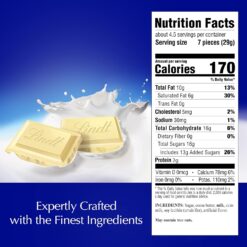 Lindt CLASSIC RECIPE White Chocolate Bar, White Chocolate Candy, 4.4 oz. (12 Pack)