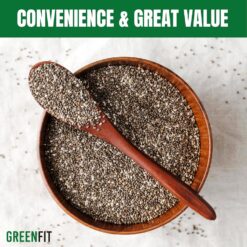 Greenfit Premium Bulk Chia Seeds (25Lbs Bag), A+ Grade Chia, Nutrient-Packed Superfood, Non-GMO, Vegan