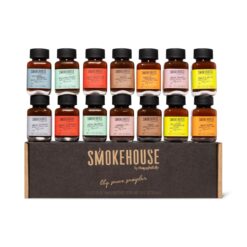 Thoughtfully Smokehouse, Gourmet BBQ Sauce Sampler Variety Pack in Glass Bottles, Vegan and Vegetarian, Pack of 14