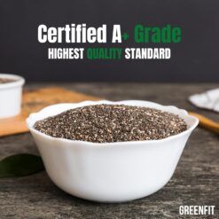 Greenfit Premium Bulk Chia Seeds (25Lbs Bag), A+ Grade Chia, Nutrient-Packed Superfood, Non-GMO, Vegan