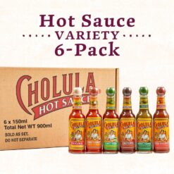 Cholula Hot Sauce Variety Pack, Product of Mexico, Gift Set Includes Six 5 Fl Oz Signature Cholula Hot Sauces, 30 fl oz