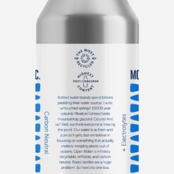 Open Water Still 16oz bottles (1 cases, 12 bottles) - Sustainable Aluminum Bottled Still Water With Electrolytes
