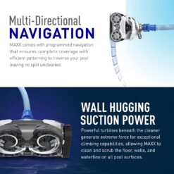 Polaris MAXX Premium Suction-Side Automatic Pool Cleaner for All In-Ground Pool Surfaces, Smart Navigation, Energy Efficient