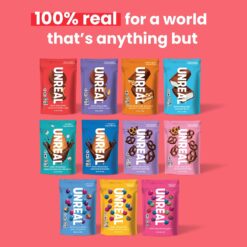 UNREAL Dark Chocolate Peanut Butter Cups (40 Individually Wrapped Cups), Vegan, 5g Sugar, Gluten Free, Fair Trade, Non-GMO, .53oz each