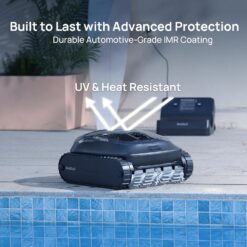 Beatbot AquaSense 2 Cordless Robotic Pool Vacuum Cleaner, Smart Surface Parking, Double-Pass Waterline Scrubbing - Blue
