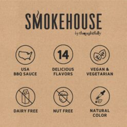 Thoughtfully Smokehouse, Gourmet BBQ Sauce Sampler Variety Pack in Glass Bottles, Vegan and Vegetarian, Pack of 14