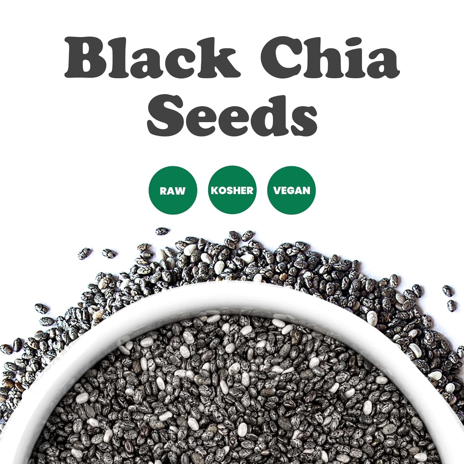 Food to Live - Black Chia Seeds, 25 Pounds – Whole, Sproutable, Vegan, Kosher, Keto, Sirtfood