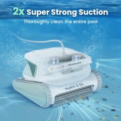 Hydro 4SE Corded Automatic Robotic Pool Vacuum Cleaner, 40FT Long Cable + 4 Cleaning Modes + One-Key Touch Contral