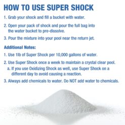 Doheny's Super Pool Shock, Pro-Grade Chlorine Shock, Quick-Dissolving, Fast-Acting 68% Cal-Hypo Granular Pool Shock, 24 x 1lb Bags