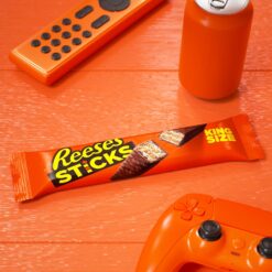 REESE'S STICKS Milk Chocolate Peanut Butter Wafer King Size, Candy Packs, 3 oz (24 Count)