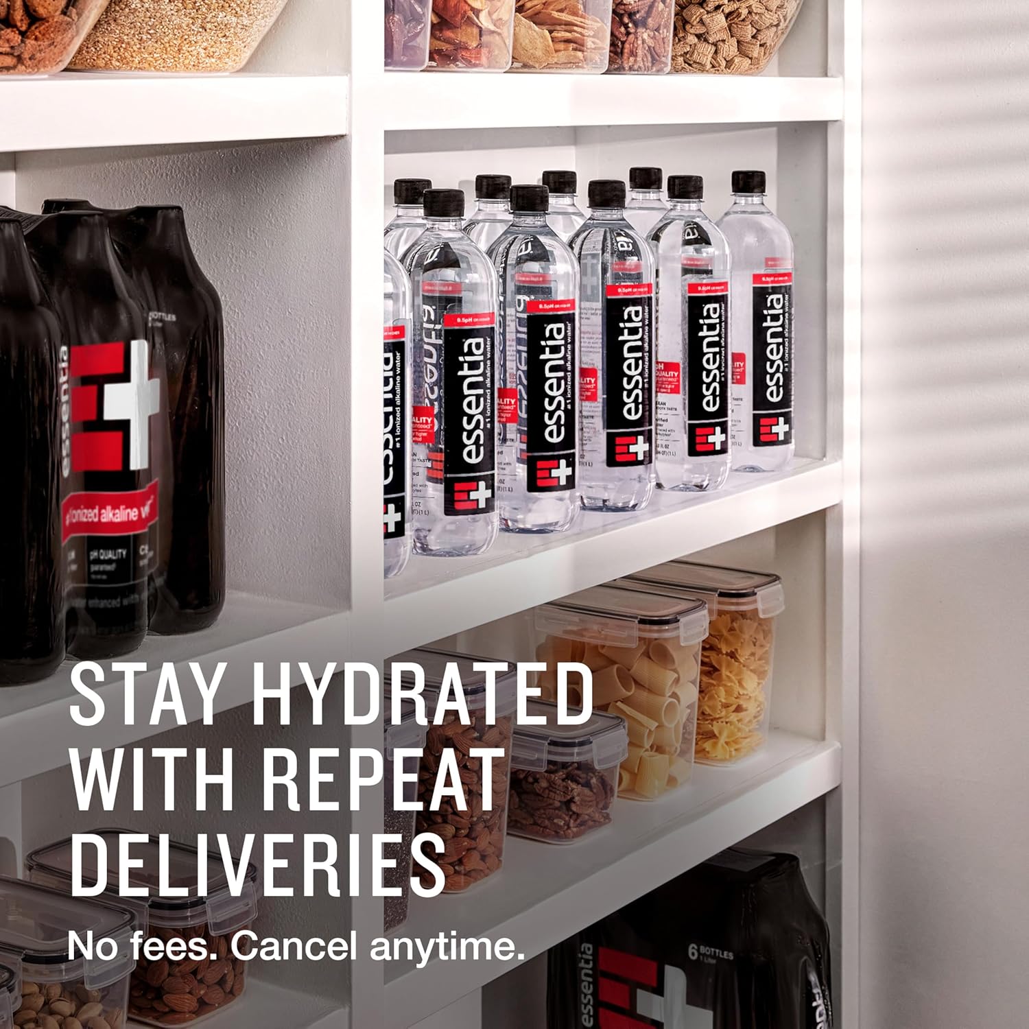 Essentia Water LLC Infused with Electrolytes for a Smooth Taste, pH 9.5 or Higher; Ionized Alkaline Water, Black, 42.3 Fl Oz (Pack of 12)
