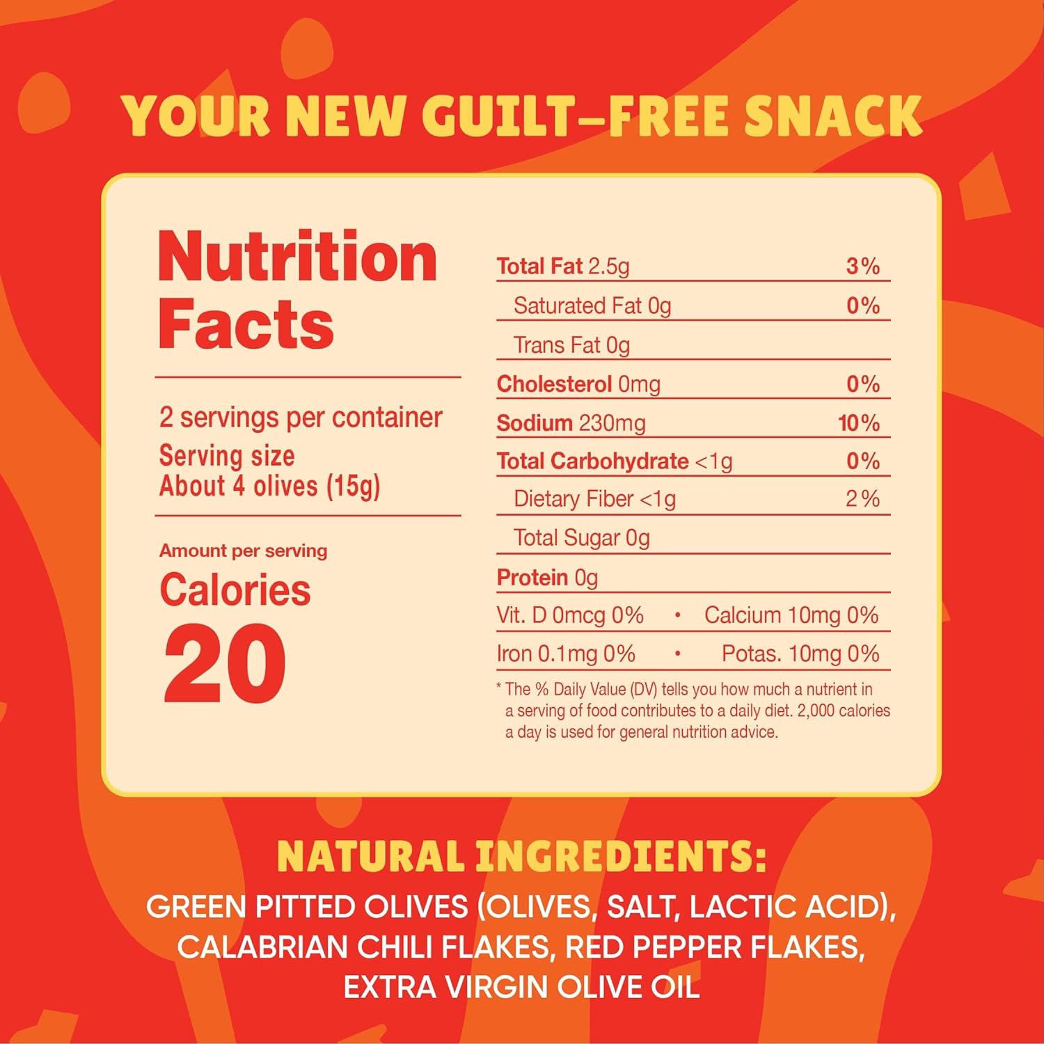 Freestyle Snacks Olive Snack Packs - 24 Pack Variety - Original Green, Hot & Spicy, Lemon Garlic, and Kalamata, 1.1oz (24 Pack)
