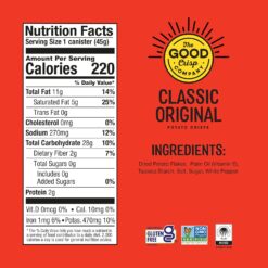 The Good Crisp Company, Good Crisps Minis (Original, 1.6 Ounce, Pack of 12), Gluten Free Snacks