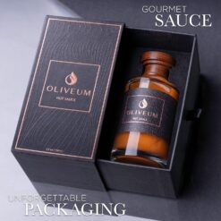 Oliveum Hot Sauce - Gourmet Medium Spice Organic Habanero Peppers. Unique Spicy Salsa Flavor For BBQ, Mexican