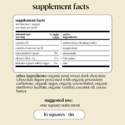 Alice Mushrooms Nightcap, Mushroom Chocolates, Supports Deep Sleep, Calm Mind, and Stress Relief - Magnesium, Zinc