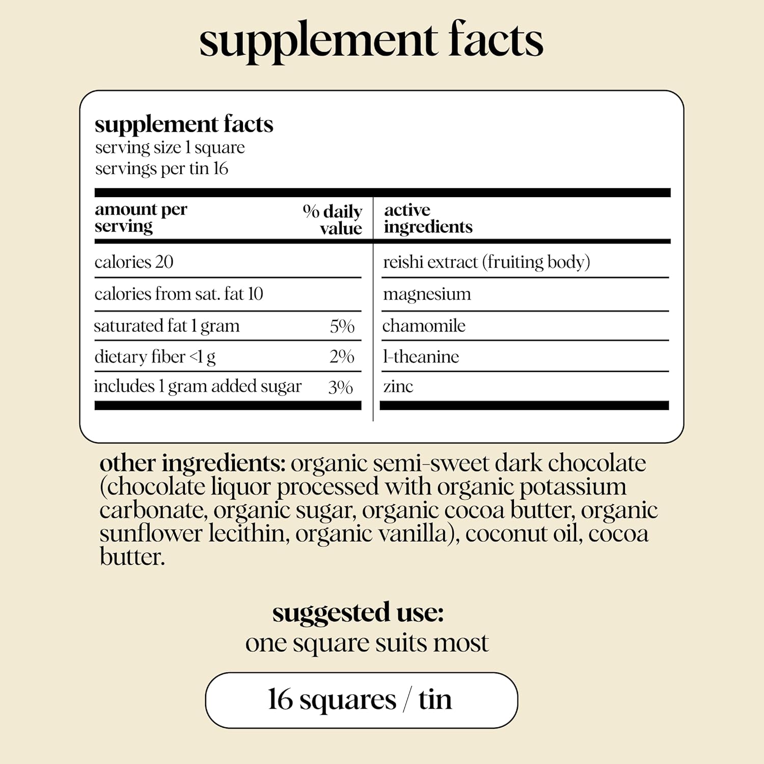 Alice Mushrooms Nightcap, Mushroom Chocolates, Supports Deep Sleep, Calm Mind, and Stress Relief - Magnesium, Zinc