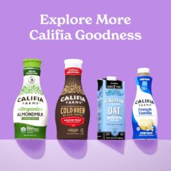 Califia Farms Oat Barista Blend Oat Milk, 32 Oz (Pack of 6), Shelf Stable, Non GMO, High Calcium, Milk Frother, Creamer, Oatmilk