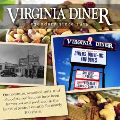 Virginia Diner Chocolate Pecan Turtledoves Candy Clusters with Caramel - 18 Oz Can