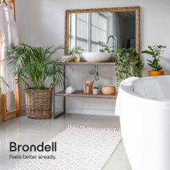 Brondell LE99 Bidet Toilet Seat, Fits Elongated Toilets, Electric Bidet with Remote, Warm Air Dryer, Strong Wash Mode