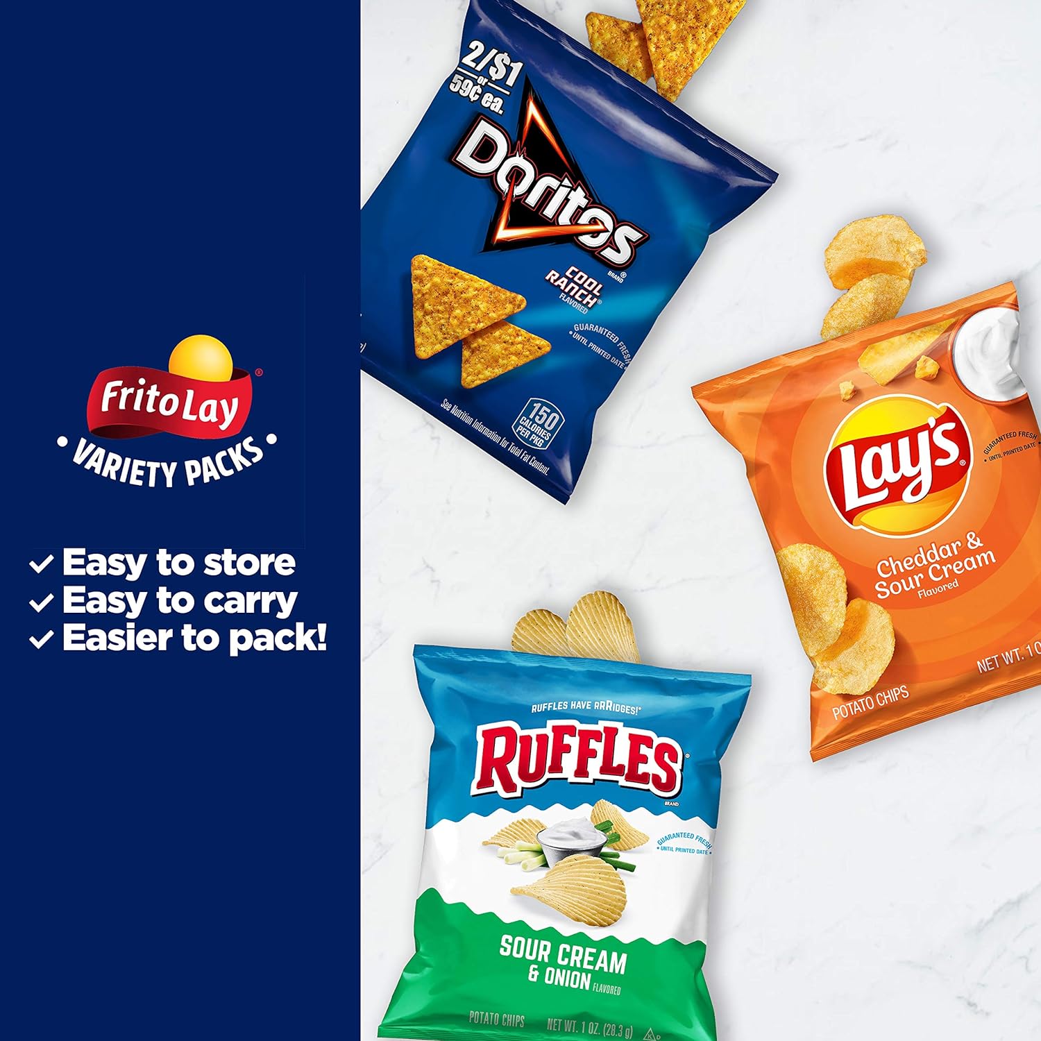 Frito Lay Tangy Favorites Mix Variety Pack, 1 Ounce (Pack of 40)