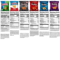 Frito Lay Ruffles and Doritos Bold Variety Pack, 1 Ounce (Pack of 40)