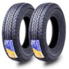 Free Country GRAND RIDE Set 2 ST205/75R15 Premium Trailer Tires 205 75 15 8-Ply Load Range D w/Scuff Guard 8mm Tread Depth