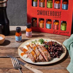Smokehouse by Thoughtfully, Gourmet Hot Sauce Gift Set, Flavors Include Mango Habanero, Buffalo, Bacon Cayenne, Set of 10
