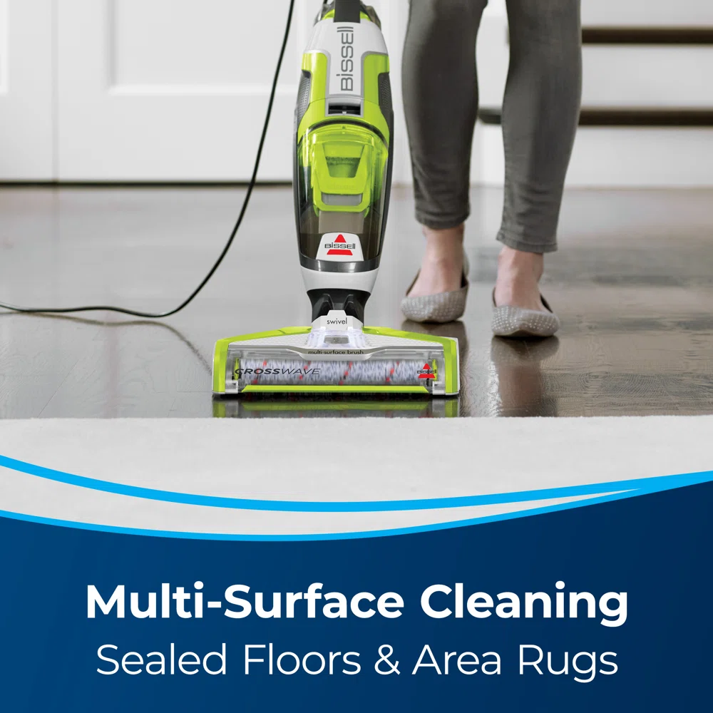 Bissell Crosswave Turbo Vacuum Mop All in One Wet and Dry Vac Combo Hard Floor & Area Rug Cleaner, 3888A
