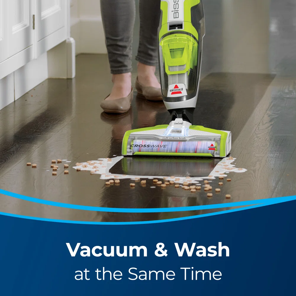 Bissell Crosswave Turbo Vacuum Mop All in One Wet and Dry Vac Combo Hard Floor & Area Rug Cleaner, 3888A