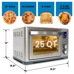 Kenmore 25 Qt. 11 in 1 Digital Air Fryer Convection Toaster Oven Rotisserie
