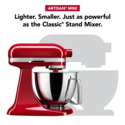 KitchenAid Artisan Mini 3.5 Quart Tilt-Head Stand Mixer, Empire Red