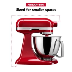 KitchenAid Artisan Mini 3.5 Quart Tilt-Head Stand Mixer, Empire Red
