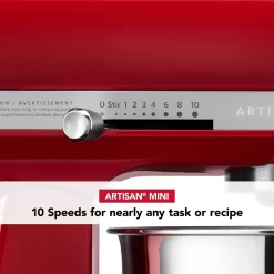 KitchenAid Artisan Mini 3.5 Quart Tilt-Head Stand Mixer, Empire Red