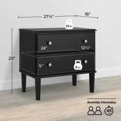 Prepac Lux 2 Drawer 16