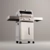 Monument Grills Mesa Series 2-Burner Free Standing Stailless Liquid Propane 24000 BTU Gas Grill with Cabinet, Gray