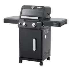 Monument Grills Mesa Series 2-Burner Free Standing Stailless Liquid Propane 24000 BTU Gas Grill with Cabinet, Black
