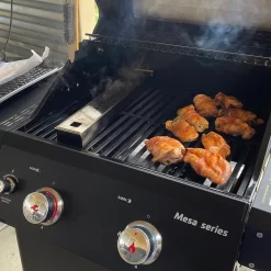 Monument Grills Mesa Series 2-Burner Free Standing Stailless Liquid Propane 24000 BTU Gas Grill with Cabinet, Black