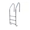 Poolzilla Three Tread Stainless Steel Pool Ladder Entry and Exit System for In-Ground Salt Water Swimming Pools