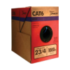 Southwire 1000-ft 23 CAT 6 4 Riser Blue Data Cable Pull box