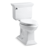 KOHLER Memoirs The Complete Solution White Elongated Chair height Soft Close 2-piece Toilet 12-in Rough-In WaterSense 1.28 GPF