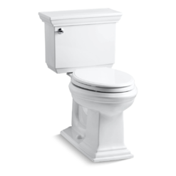 KOHLER Memoirs The Complete Solution White Elongated Chair height Soft Close 2-piece Toilet 12-in Rough-In WaterSense 1.28 GPF