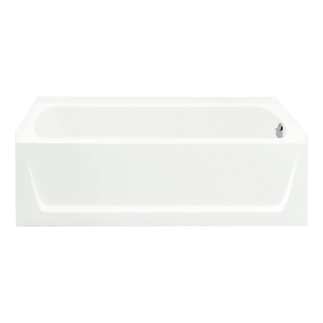 Sterling 30.5-Inches x 60-Inches White Fiberglass/Plastic composite Rectangular Alcove Soaking bathtub ( Right Drain )