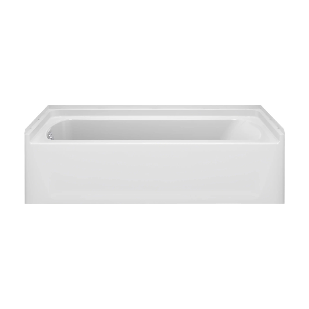 Sterling 30.25-Inches x 60-Inches White Fiberglass/Plastic composite Rectangular Alcove Soaking bathtub ( Left Drain )