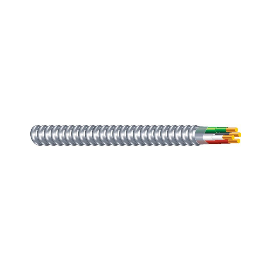 Southwire Armorlite 250-ft 12 / 3 Solid Aluminum MC (Metal Clad) Cable