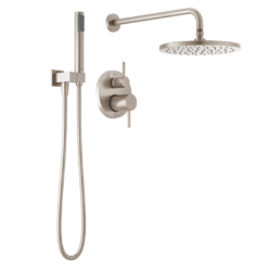 Delta Modern SpotShield Stainless 2-handle Single function 10-Inches Round Shower Faucet