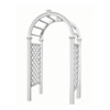 Vita Classic 4.09-ft W x 7.63-ft H Arched White PVC Garden Arbor