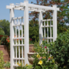 DuraTrel 6.0-ft W x 7.1-ft H Flat White PVC Garden Arbor